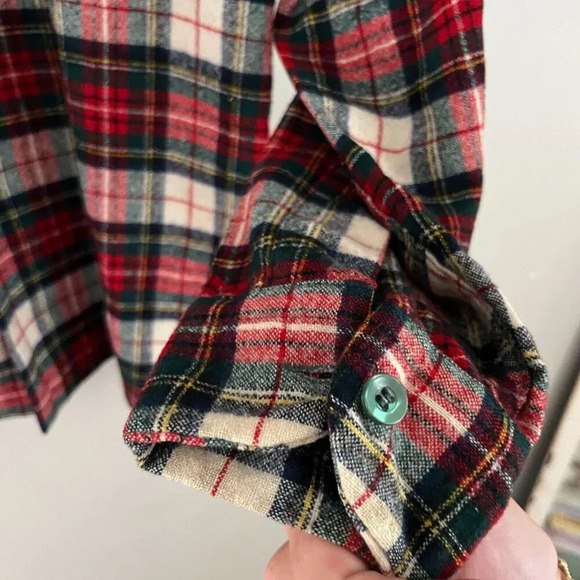 Vtg Pendleton Mens Multicolor Button Up Shirt M Stewart Plaid Wool Long Sleeve - Picture 6 of 6
